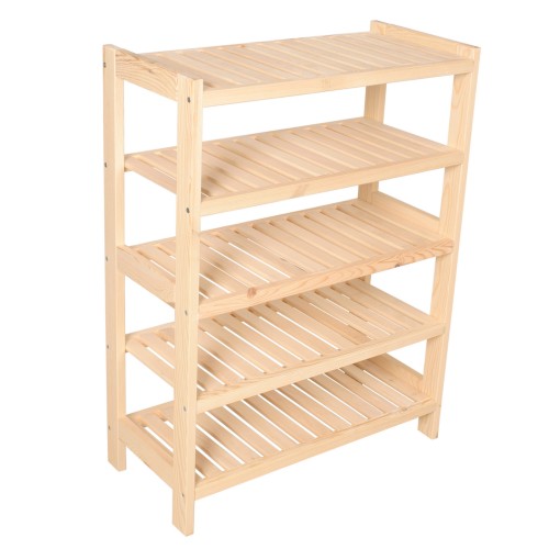 Regał drewniany sosnowy 5 półek 93x70x43 cm 