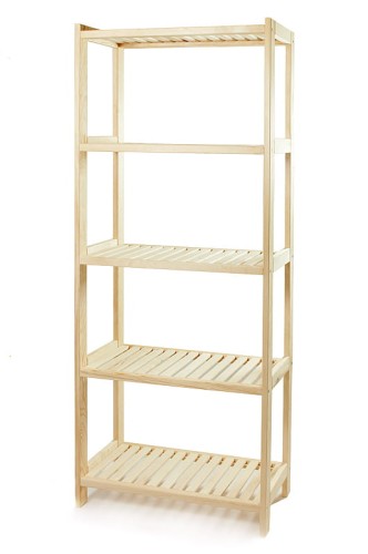 Regał drewniany sosnowy 5 półek 173x50x43 cm 