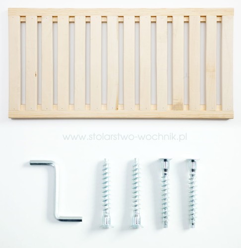 Półka sosnowa, ażurowa 76x32 cm